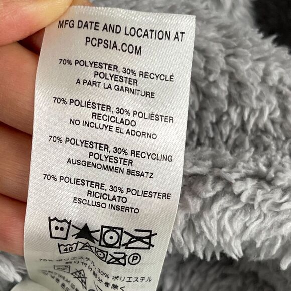 Patagonia Los Gatos Pullover Womens Medium Gray Fleece 1/4 Zip High Pile - Picture 8 of 14